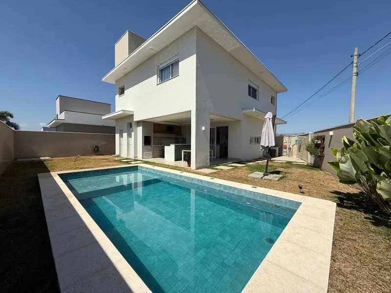 Sobrado com 3 suítes e piscina no Condomínio Portal do Sol em Holambra - foto 1